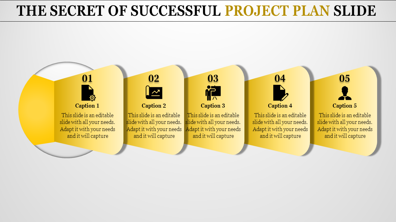 Creative Project Plan PPT and Google Slides Template 